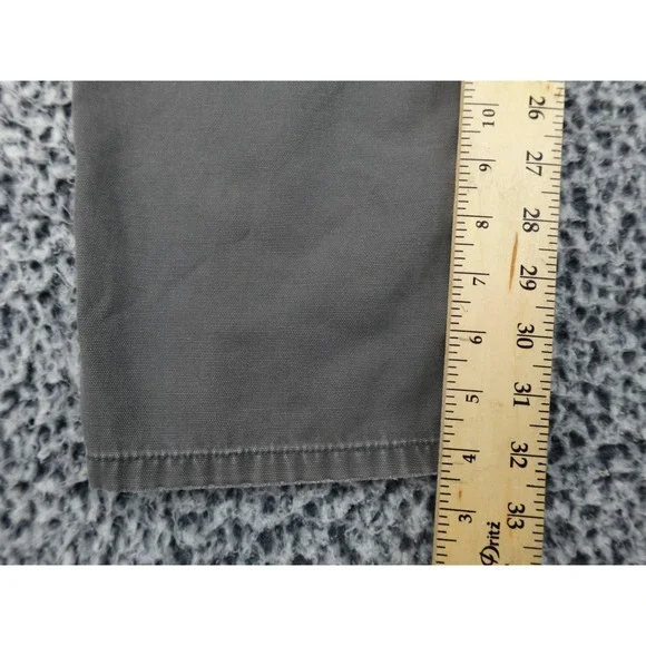 Patagonia Performance Straight Fit Pants Mens 34 Gray Canvas Chino Trousers